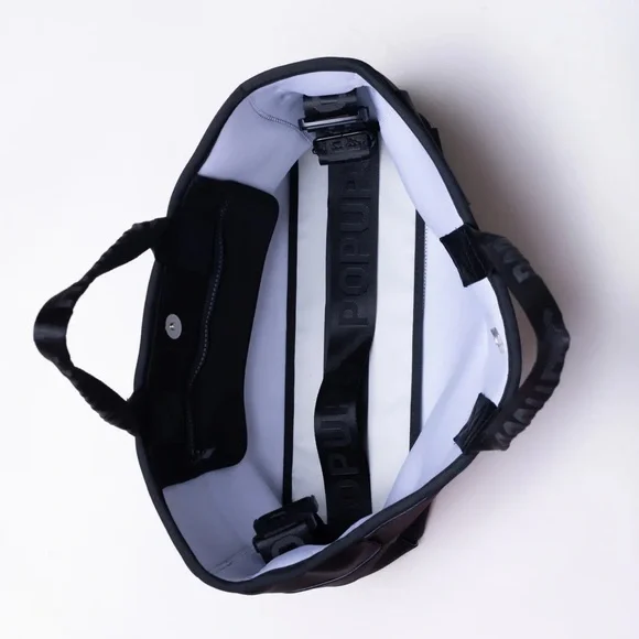 POPUPS ICON TOTE BLACK NEOPRENE PURSE - Picture 4 of 8